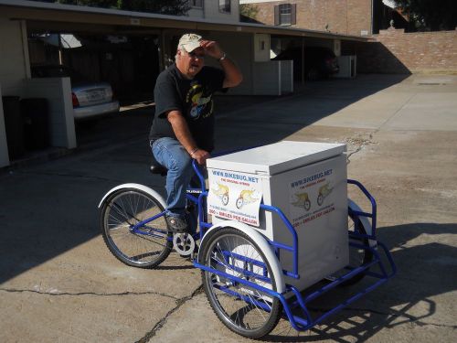 Bike bug foldaway cargo tricycle with freezer - ice cream vendor for sale