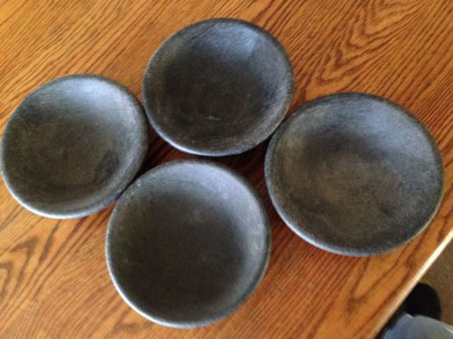 Lot of 4 H.S. Inc. HS1005 Chico Charcoal16 Oz Mocajete Dishes