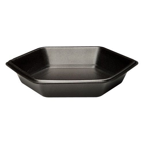 Genpak hx009 deep laminated 9&#034; hexagon serving tray container for sale