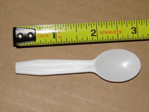 Ice cream / Food spoon taster sample spoons plastic white 3” lot of 400+