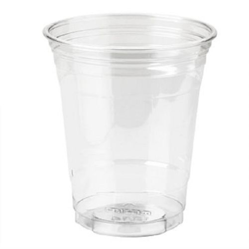 125 Dixie Clear Plastic Cold Cups, 12 OZ, WiseSize, (CP12DX)
