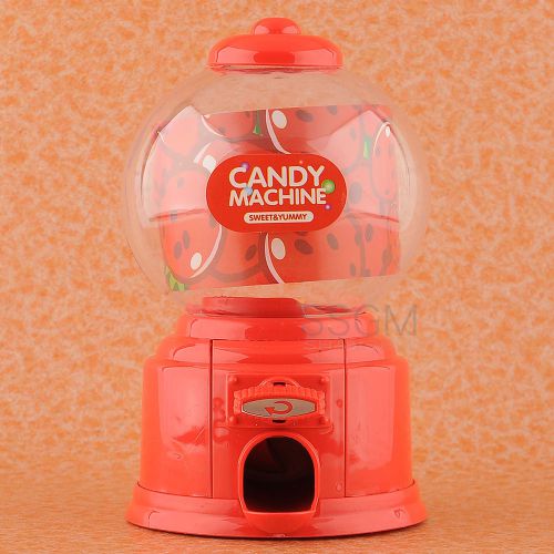 Fashion Mini Gumball Vending Saving Coin Bank Candy Machine Dispenser Toy Kids