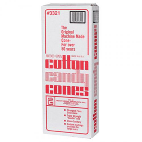 Cotton Candy Cones Plain #3321CT Gold Medal 300 pcs/ctn