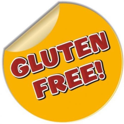 Gluten Free Sticker Concession Decal 8&#034; Food Menu