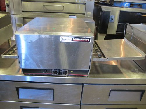 LINCOLN 1301 ELECTRIC IMPINGER SINGLE STACK CONVEYOR COUNTER TOP PIZZA SUB OVEN