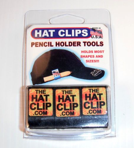HAT CLIP PENCIL PEN HOLDERS 3 PACK waiter waitress construction trucker tools