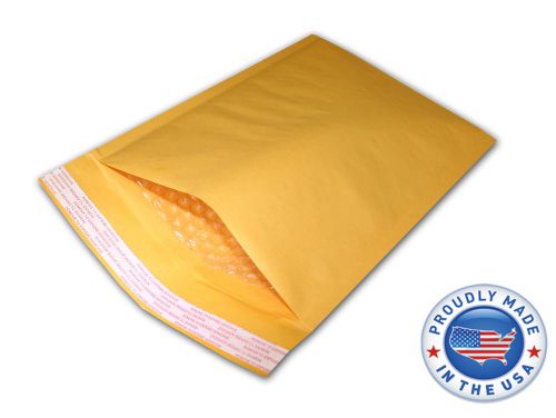 500 #000 4x8 Kraft BUBBLE MAILERS PADDED ENVELOP Made in USA 4&#034;x8&#034;