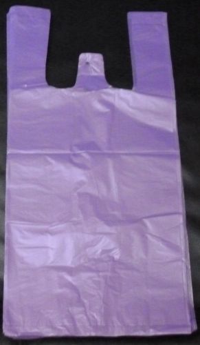 T-shirt plastic shopping purple  bags 100 qty for sale