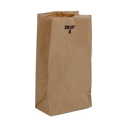 NEW DURO KRAFT  #4 Brown Paper Small Bags 5 X 3 X 9 3/4 - 500 Count  FREE SHIPP