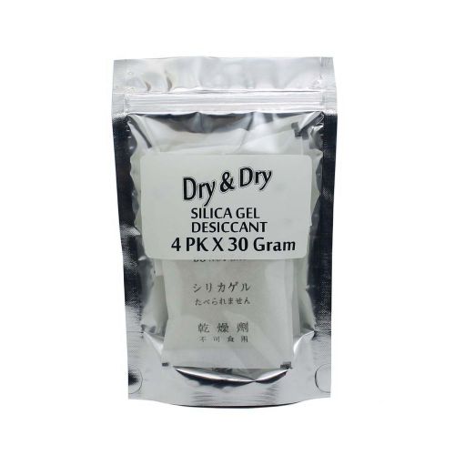 30 gram x 4 pk silica gel desiccant moisture absorber - ammo jewelry safe lens for sale