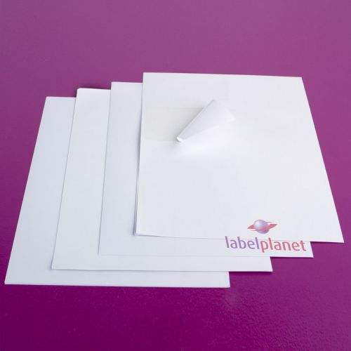 A4 sheet removable labels. laser/inkjet, self adhesive matt white label planet® for sale