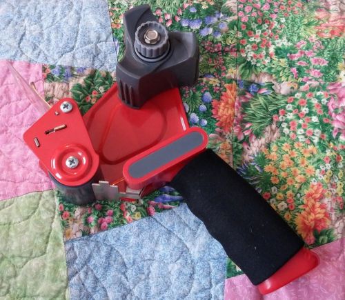 Scotch 3m red packaging tape dispenser gun foam pistol grip handle used once 275 for sale