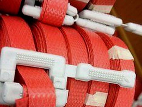 4 Straps Polypropylene Pre-Cut Strapping Red 1/2&#034;x17&#039;