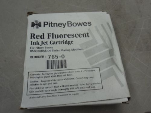 PITNEY BOWES RED FLUORESCENT INK JET CARTRIDGE 765-0