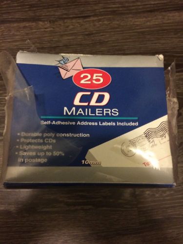 25 New ?CD Music Promo Mailers? Durable Poly Mailer/Shipping/Box/Mailing