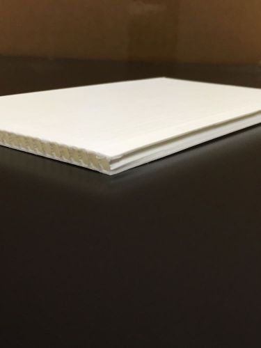 6mm White 12&#034; x 12&#034; (5 pack) Corrugated Plastic Coroplast Sheets