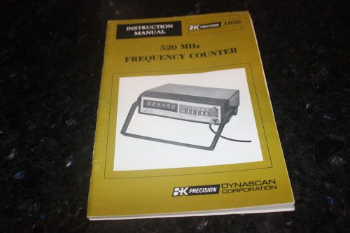 B+K MODEL 1850 520MHz Frequency Counter  Instruction Manual w/schematic list