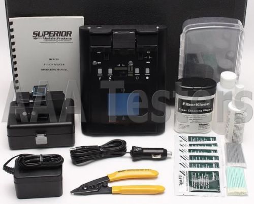 Merlin superior fiberopticx fofs-1 sm mm fiber fusion splicer w/ cleaver fofs 1 for sale