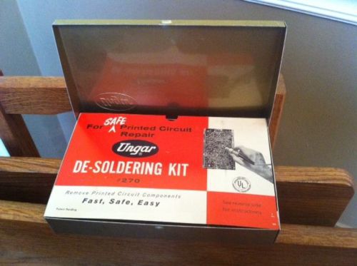 Ungar De-Soldering Kit #270, braid wick, instructions SET excellent