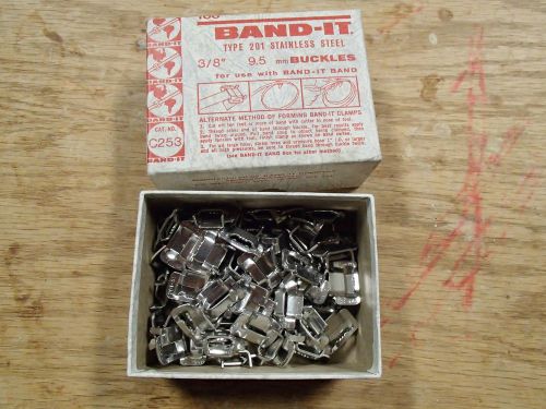Box of 70 Band-It Type 201 Buckles 3/8&#034;, 9.5mm, Cat. #C253