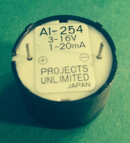 PROJECTS UNLIMITED - AI-254 - AUDIO ALERT ELECTRONIC SIGNAL - 3-16V/1-20MA
