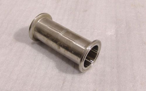 Sanitary pipe fitting, extension, 1-1/2&#034;x 4&#034;, stainless, tri clover ends for sale