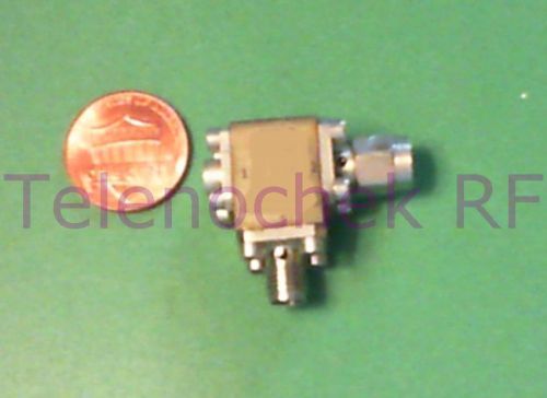 RF microwave single junction isolator 12.0 - 25.3 GHz isolator,  2 Watt / data