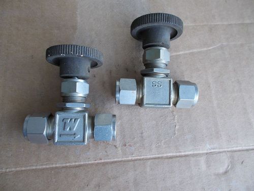 Whitey 1/2&#034; ss needle valve, ss-1vs8 for sale