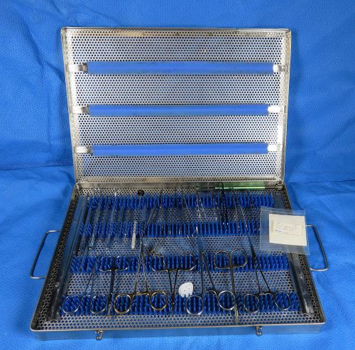 Plastic surgery eye ophthalmic instrument set tray (24 pieces) ocutek tray #3 for sale