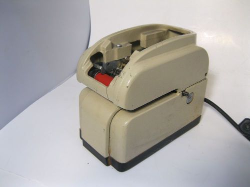 Vintage simplex time recorder, model ha2g -- missing keys, top cover for sale