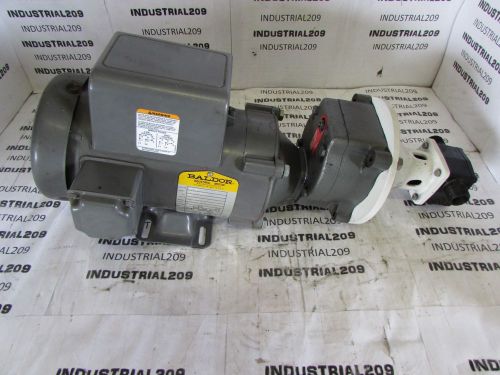Itt jabsco pump w/ baldor 3/4 hp 1 ph motor &amp; reducer new for sale
