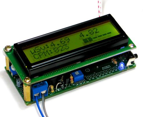 Arduino dosimeter geiger counter diy kit w/lcd; nuclear radiation board soldered for sale