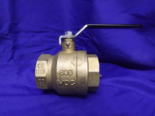 Matco-norca 752t08n standard port brass 600wog 2&#034; ball valve for sale