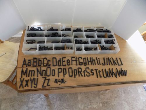Lot Of Plastic Pin/Tack Letters-Complete Alphabet Upper/Lower Case-Punctuation.