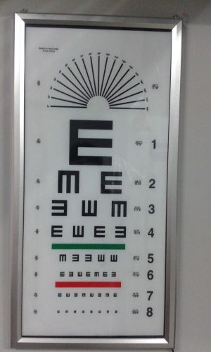 LED Chart for distance vision with Adaptor