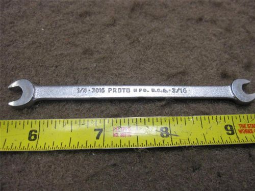 PROTO 1/4&#034;-3/16&#034;BOX WRENCH WORKS PERFECT 3016