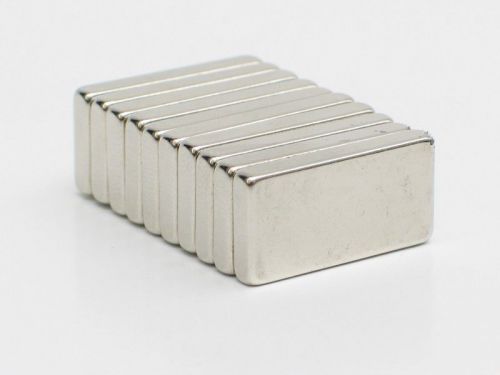 CA 10pcs Strong Block 20x10x3mm N35 Cuboid Rare Earth Permanent Nd-Fe-B Magnets