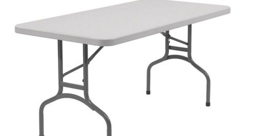 60 inch folding table rectangular steel plastic catering banquet party wedding for sale