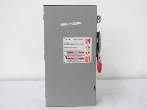 CUTLER HAMMER 3HD323N 100A AMP 600V-AC 3P FUSIBLE DISCONNECT SWITCH B488739