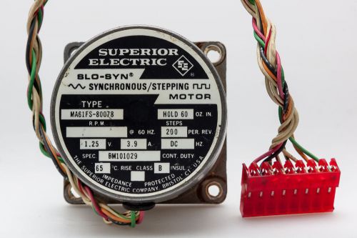 Superior Electric MA61FS-80078 Stepper Stepping Motor 1.25V 3.9A 60oz 8-wire