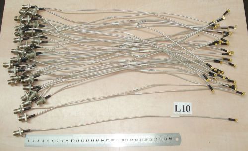 Lot of 39 Semi-Rigid Cables 43 cm, with Connectors