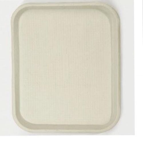 Chinet 20804 Savaday Molded Fiber Flat Tray,  White (Case of 100)