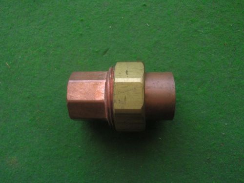1&#034; Copper and Brass Sweat Type Union
