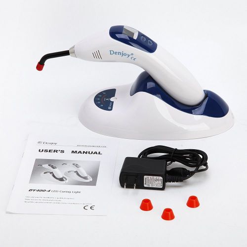 Dental wireless cordless curing light lamp DY400-4 w/ LED rod guide D5