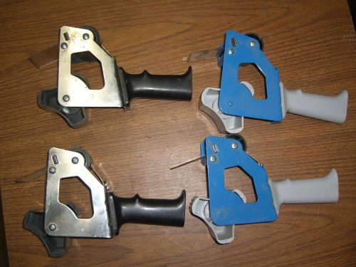 4 industrial packaging hand held tape dispensers takes 2&#034; tape with 3&#034; core for sale