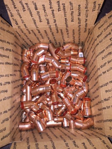 Copper fittings  lot of  100 pieces 3/4 &amp; 1/2 new for sale