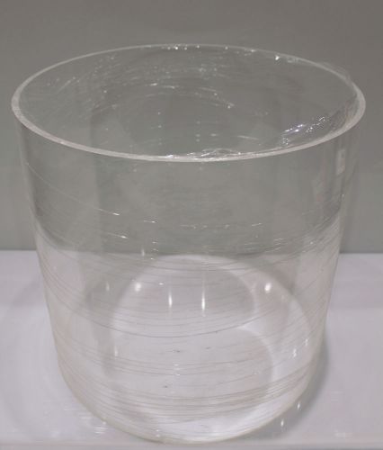 Clear cast acrylic plexiglas cylinder tube tubing 15” od 14.5” long 1/4&#034; thick for sale