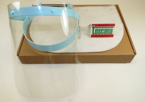 Dental Face Shield With Sky Frame 10 Film Clear Protector TOSCANA Original