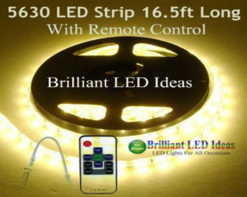 Waterproof 5630 LED Strip Light  Warm White With Remote