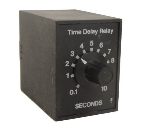 Ssac trs120a2y10 time delay relay 120vac spdt 10a knob adjustment / warranty for sale